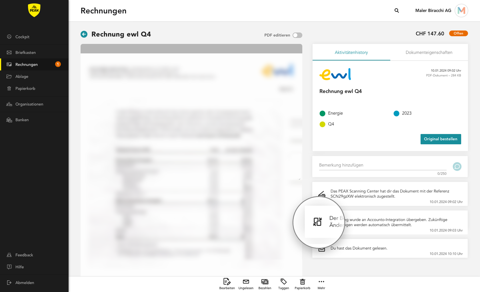 2026 App Integrationen Eintrag Doc History Ubermittlung